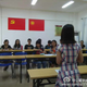 Students at the South China Agriculture University in Chongqing hold a chapter meeting.